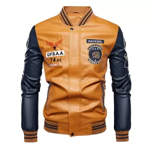 New Spring and Autumn Motorcycle men's Leather Jacket