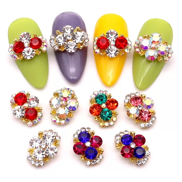 nail art decoration charm golden alloy with shiny color