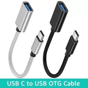 Type C Cable Adapter USB to Type C Adapter Connector for Xiaomi Samsung S20 Huawei OTG Data Cable Converter