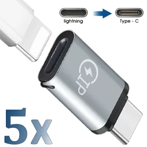 Lightning Female To USB C Male Cable Converter Carplay Type-C Phone Charger Adapter for IPhone15 Pro MAX Huawei P30 Earphones