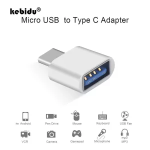 kebidu USB 3.0 Type-C Adapter OTG Cable USB 3.0 Female to Type C Male Converter for Android Phones Type C USB-C OTG Converter