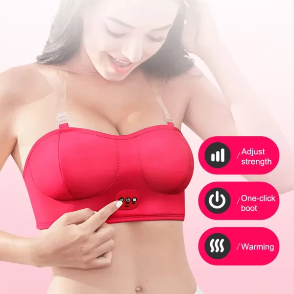 Heating Vibration Chest Massager Breast Enhancement Instrument Promote Big Breast Lifting Firming