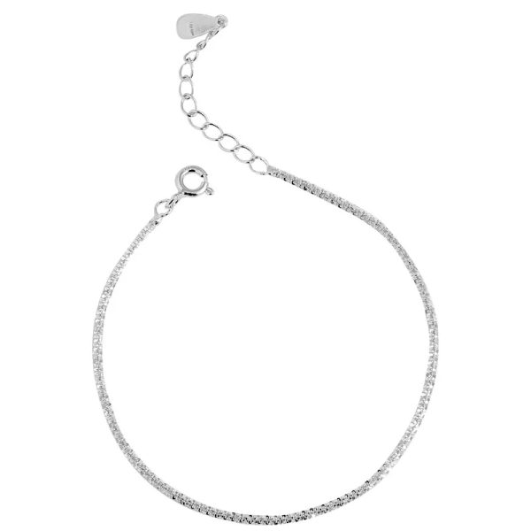 Fashion Sterling Silver Chain Anklets For Women - Image 3