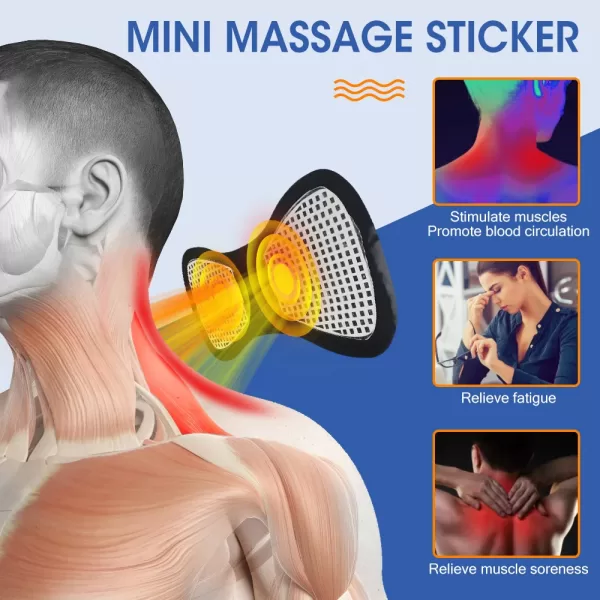 EMS Muscle Massage Stimulator Low Frequency Instrument Back Cervical Calf Patches Pain - Image 3