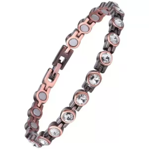 Close-up photo of a Healthy Therapy Bracelet featuring the Germanium Copper material with a clear view of the clasp or design.