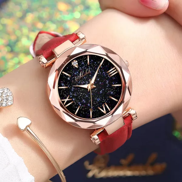 Women Watch Rhinestone Romantic Starry Sky WristWatch Fashion - Image 4