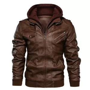 New Men's Leather Jackets Autumn Casual Motorcycle PU Jacket Biker Leather Coats
