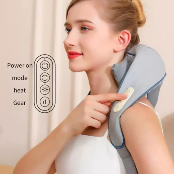 Neck Shoulder Massager Heated Kneading Car/Home Massage Shawl Best Gift Health Care - Image 4