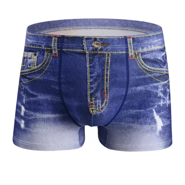 Denim cotton underwear men sexy mens boxers