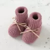 Adorable and Functional: Knit Baby Shoes and Gloves Set for Newborn Girls - Image 4