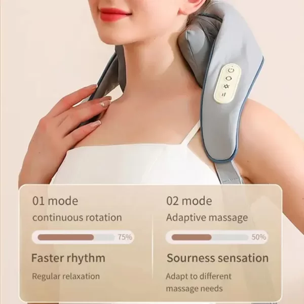 Neck Shoulder Massager Heated Kneading Car/Home Massage Shawl Best Gift Health Care - Image 5