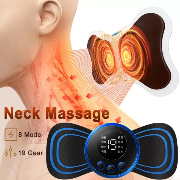 Mini Cervical Back Muscle Pain Relief Patch Stimulator Massageador