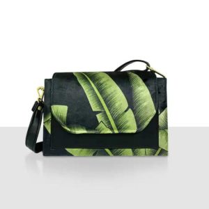 Leafs Satchel Architecture Design Handbag