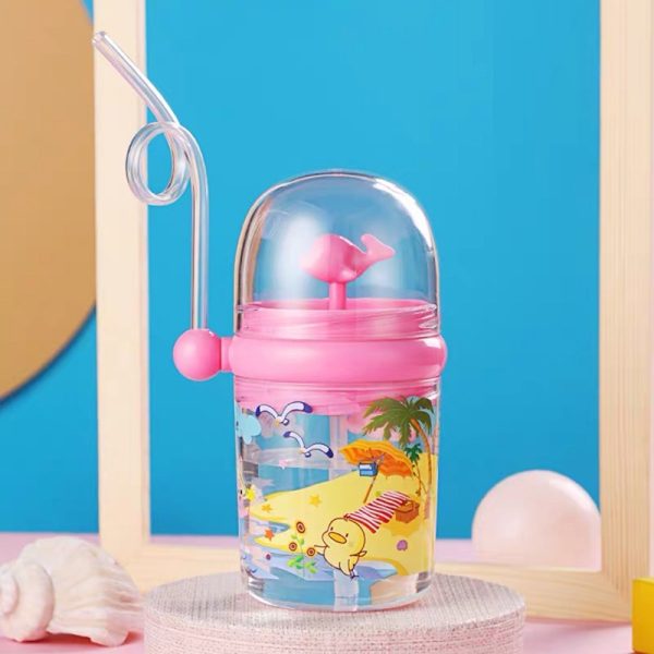 Children Whale Spray Cup Sippy Bottle Cartoon in pakistan