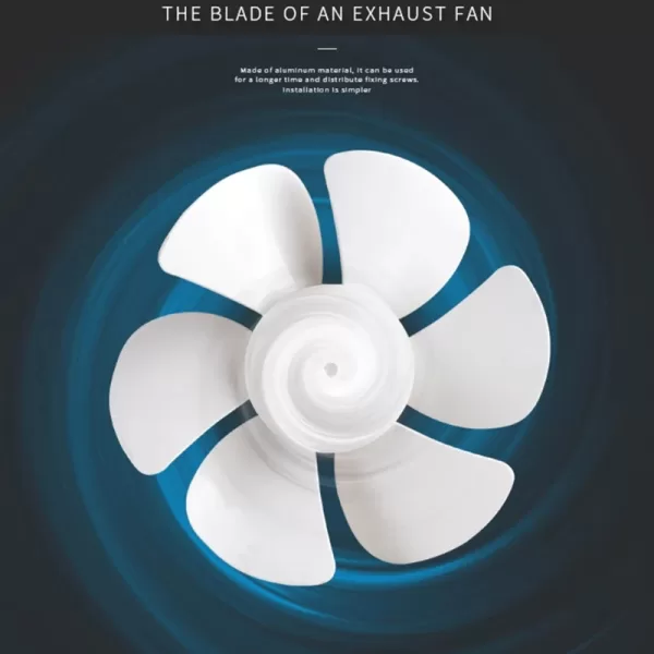 White plastic fan blade for household standing or table fan