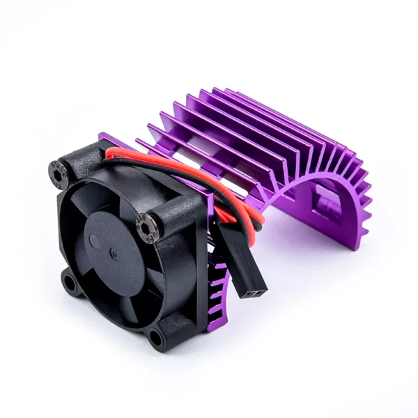 30mm Aluminum Heat Sink & Cooling Fan for RC Motor - Improves motor cooling