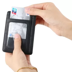 Leather Wallet Credit ID Card Holder Purse Money Case for Men