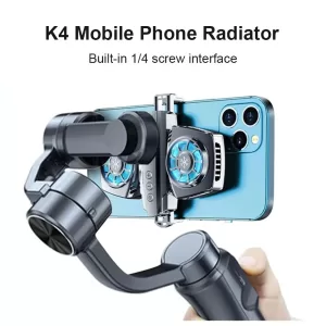 K4 Mobile Phone Cooler's compact and lightweight design for easy portability.