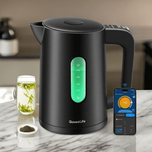 Elegant Anex AG-4060 Deluxe Electric Kettle on kitchen countertop in Pakistan.