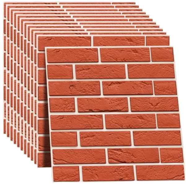 Multi-color brick wall sticker for home décor in Pakistan