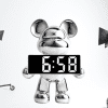 Modern digital clock with sleek design for bedroom