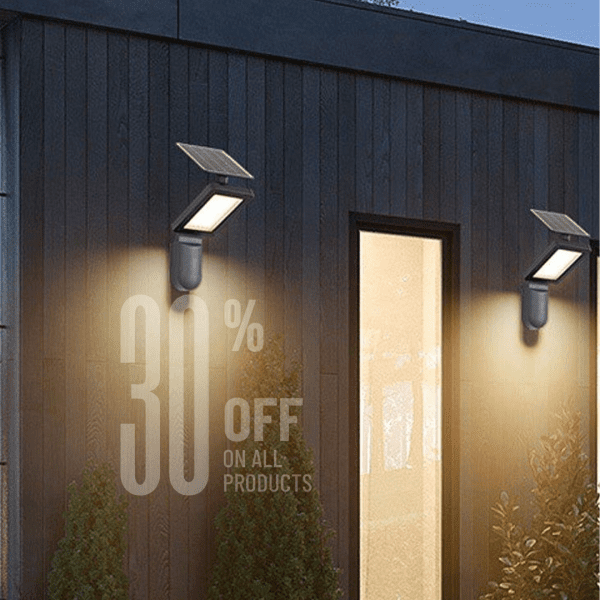 Waterproof Outdoor Solar Wall Light for Home, Street & Garden.