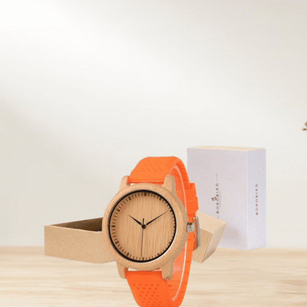 Niovani original men's wooden watch with multi-function dials.