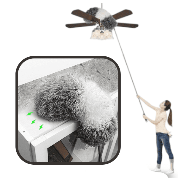 Flexible Foldable Microfiber Fan Duster – Multipurpose Cleaning Brush for Fans, Cars & Hard-to-Reach Areas