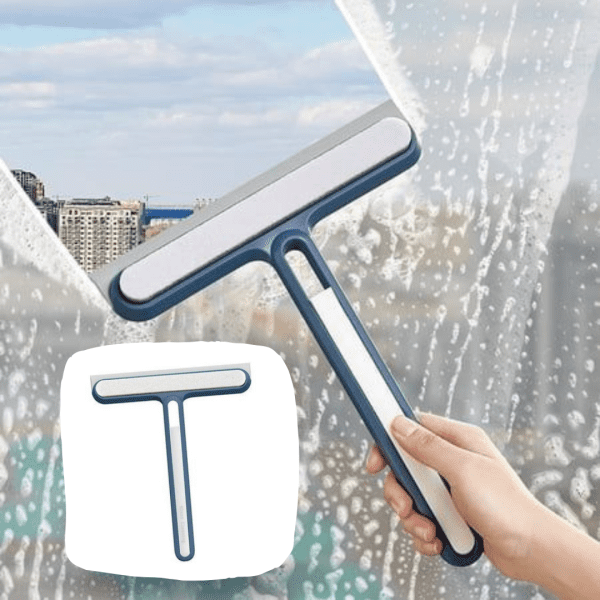 Multipurpose glass wiper cleaning shower doors with ease