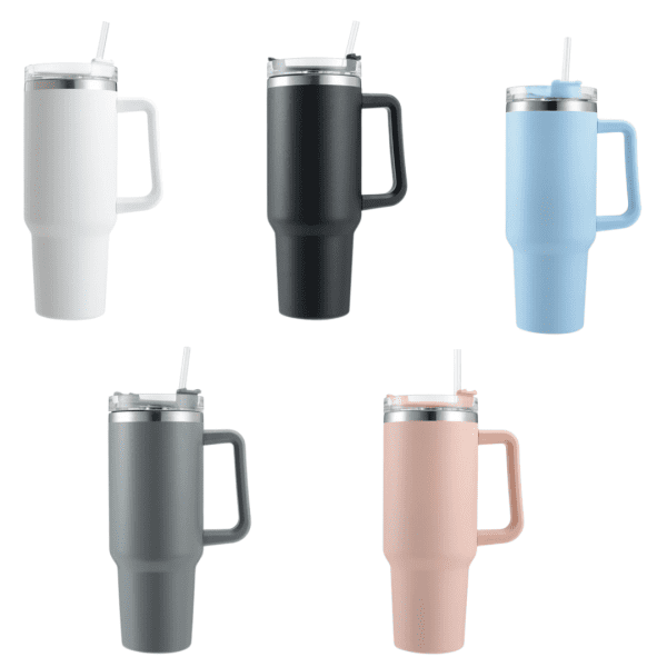 Travel coffee mug with leak-proof lid