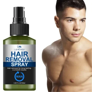 Men's hair removal spray bottle.