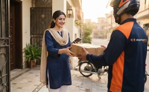 DropShipping.com.pk About Us banner showing our online shopping and nationwide delivery service in Pakistan