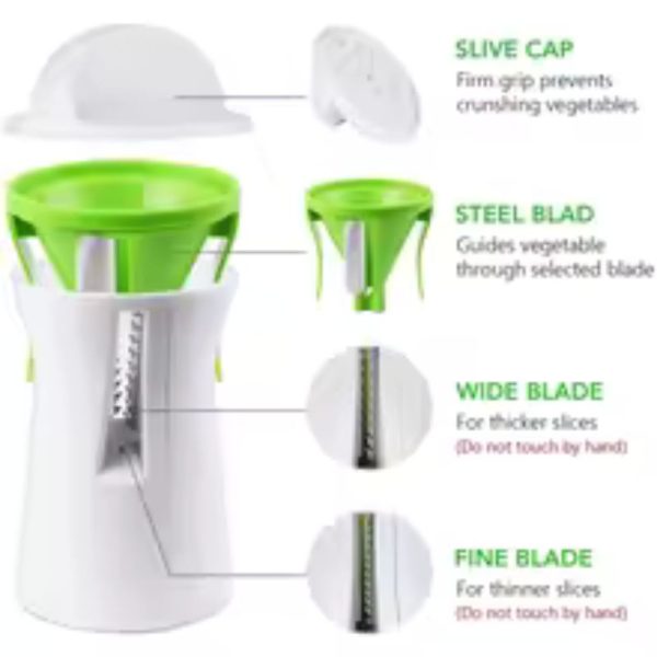 Heavy Duty Spiralizer Vegetable Slicer Vegetable Spiral Slicer Cutter Zucchini Pasta Noodle Spaghetti Maker Kitchen Items