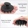 Black Silicone Scalp Massager Shampoo Brush