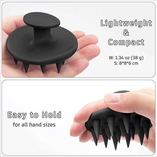 Silicone Scalp Massager Brush for Curly & Thick Hair 2025