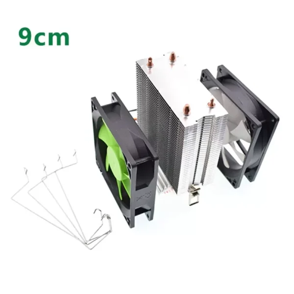 2 PCS Dissipate Heat Clip Clamp Computer CPU Cooling Fan