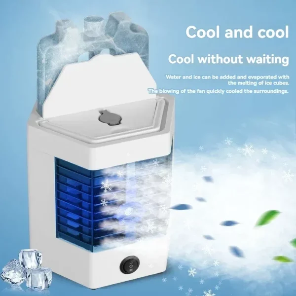 New Five generation 2 Speeds air cooler Small portable cooling fan