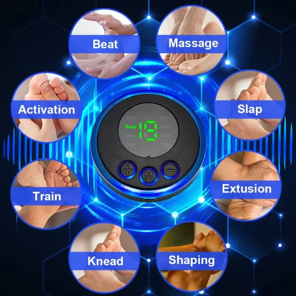 Electric EMS Foot Massager Pad Relief Pain Relax Feet Acupoints Massage
