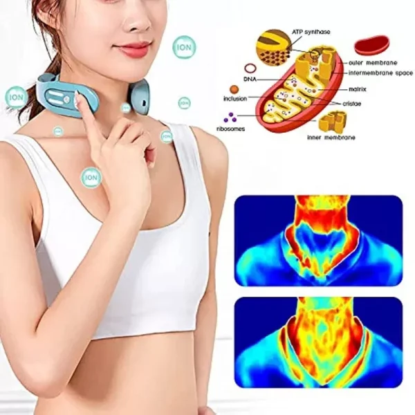 Portable Cervical Spine Massager EMS Neck Acupoints Lymphvity