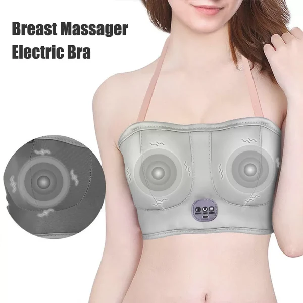 Electric Vibration Breast Massage Bra Infrared Heating Chest Massager