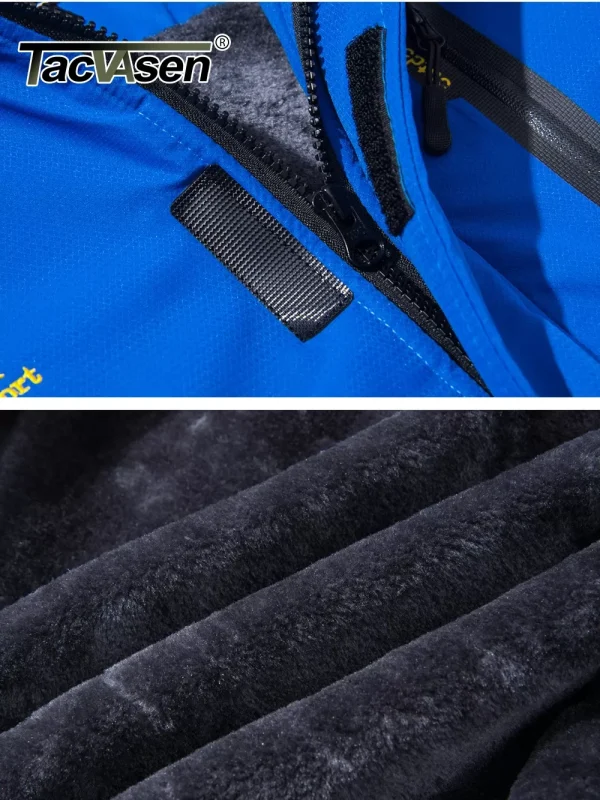Winter Fleece Lined Jacket Men’s Fleece Lining Coats Thermal Warm Jacket Hikingt Walking Jacke