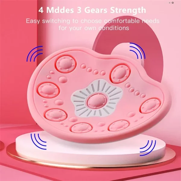 Electric Breast Massager Wireless Remote Vibration Hot Compress