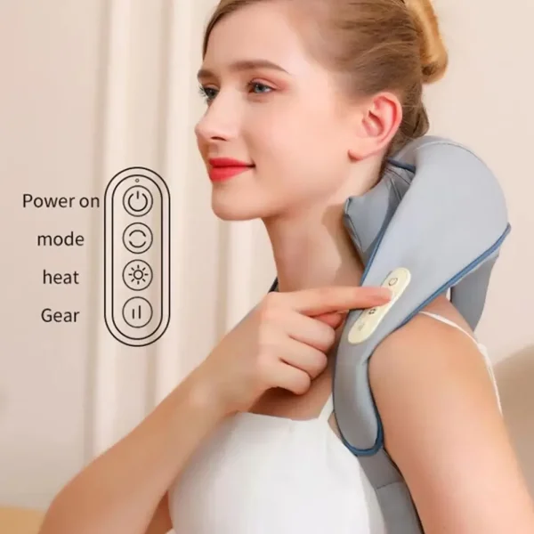 Neck Shoulder Massager Heated Kneading Car/Home Massage Shawl Best Gift Health Care