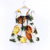 2024 Summer Girls Print Binding Rope Dress price in Pakistan - Image 3