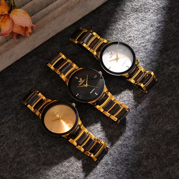 Men Luxury Watches New Arrived Cool Black Gold watch Quartz Steel Wristwatch