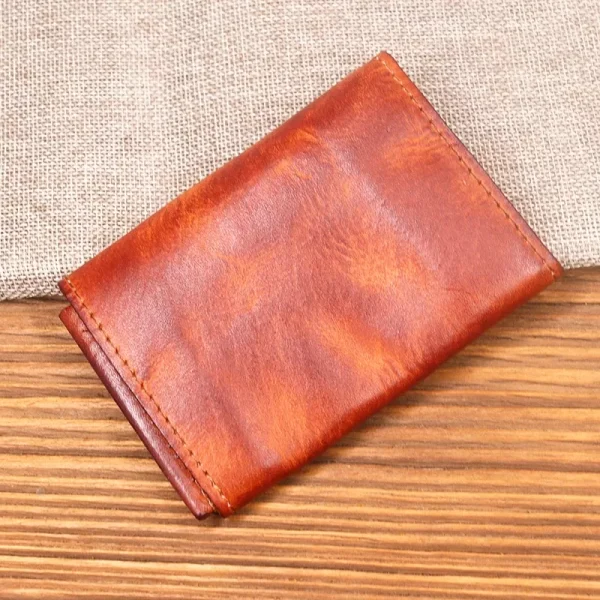 2024 Genuine Leather Wallet For Men | Male Vintage Cowhide Short Small Men’s Purse