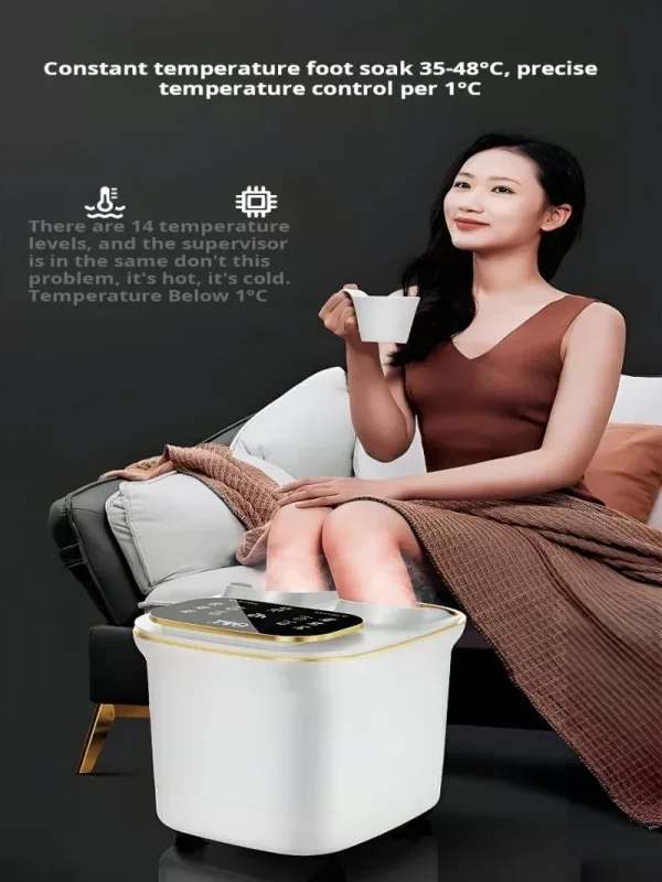 Electric Massage Footbath with Constant Temperature Heating and Soothing