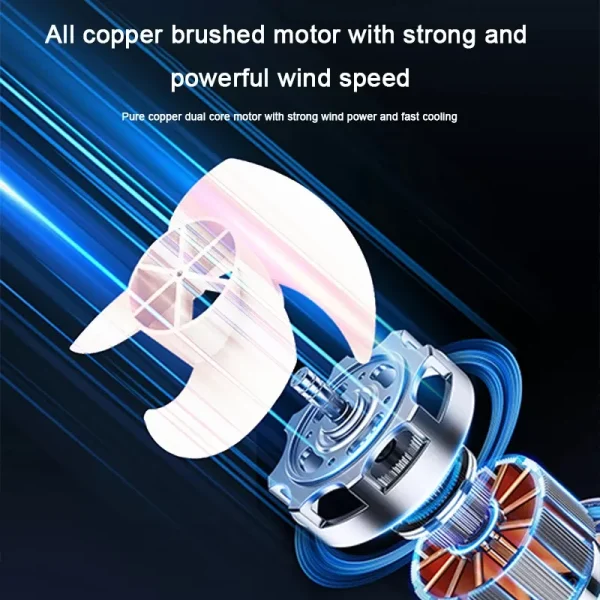 1 PC Car Mounted Dual Head Fan Cooling of Refrigerated Vehicles Mini Van Air Conditioning Fan USB Plug
