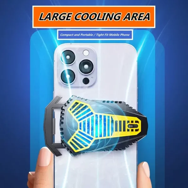 AL09 Portable Universal Cell Phone ABS Back-clip Semiconductor Cooling Fan