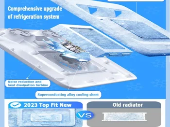 2023 New 21 inch Laptop Cooler Stand Semiconductor Cooling Fan